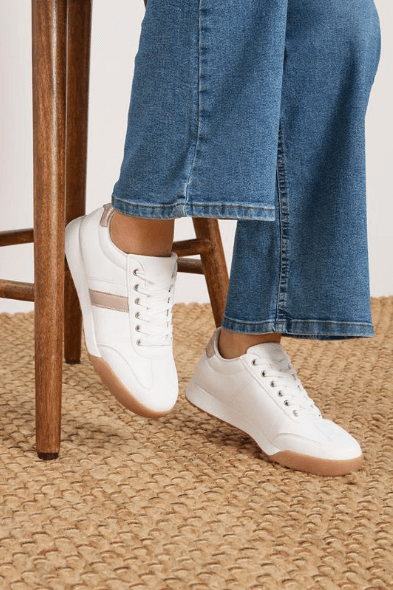 Sneakers Blanc Cuir